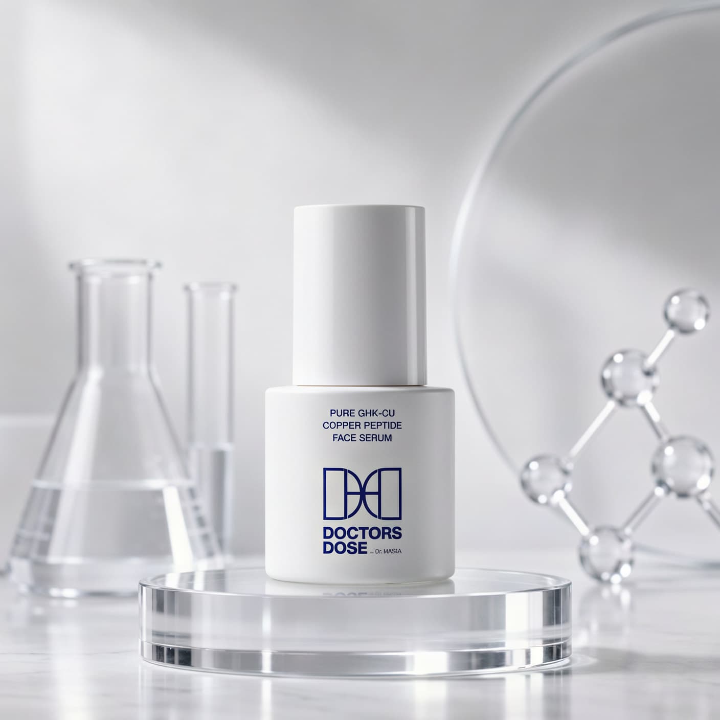 Pure GHK-Cu Copper Peptide Face Serum.