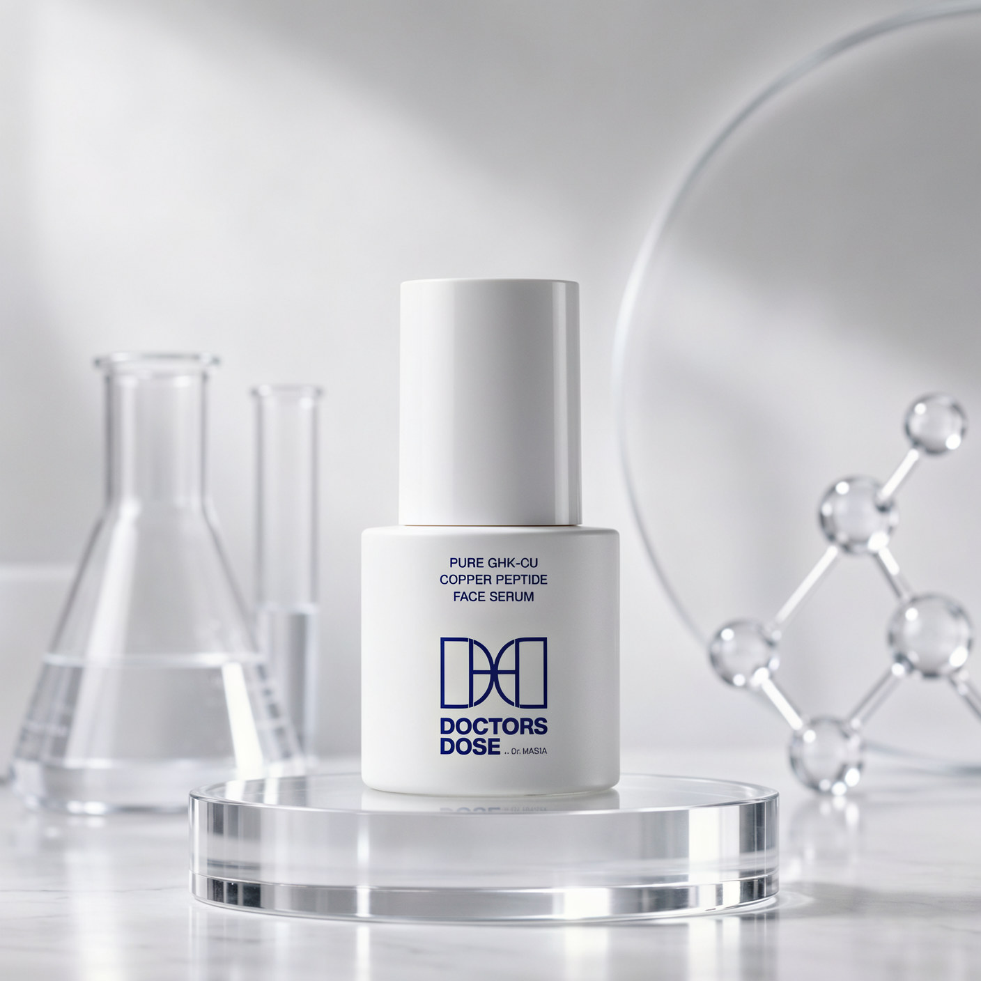 Pure GHK-Cu Copper Peptide Face Serum.